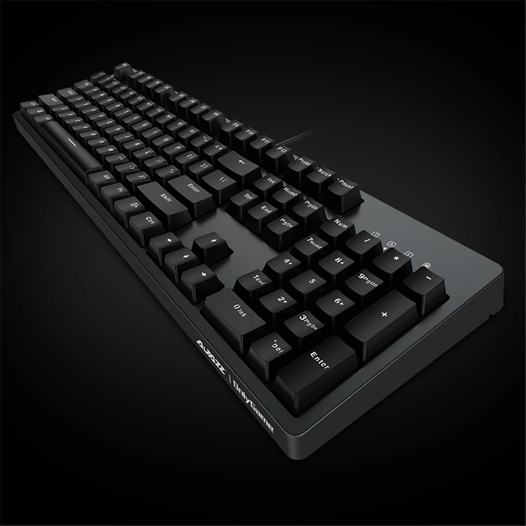 Радужная Проводная игровая клавиатура с подсветкой LED 104 клавиши USB эргономичная