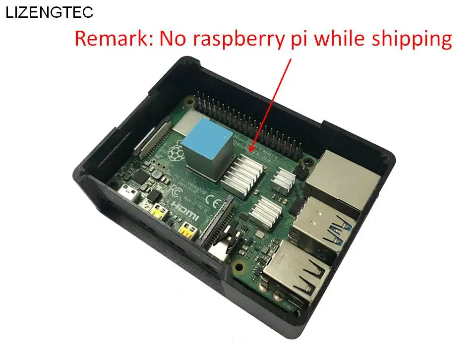 Бесплатная доставка LIZENGTEC Новый дизайн Алюминиевый чехол для Asus Tinker Board & Raspberry Pi 4B