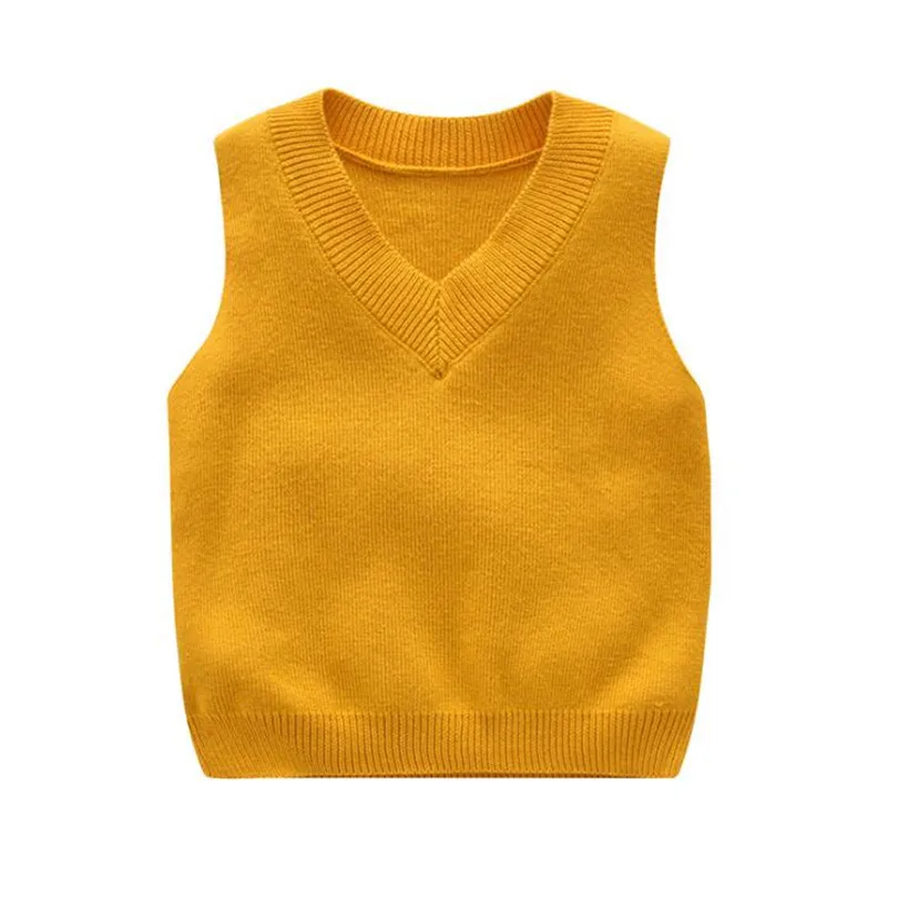 Детский свитер вязаный хлопковый жилет для мальчиков малышей От 1 до 5 лет |