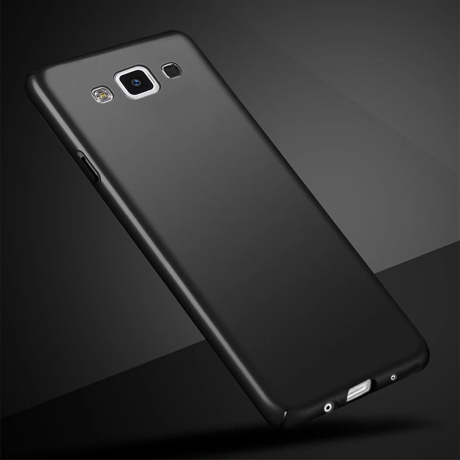 Чехол для Samsung Galaxy A5 A500 A500F SM-A500F чехол 5,0 роскошный защитный кожаный чехол-накладка на заднюю панель с узором «жесткая задняя панель из поликарбоната для Samsung Galaxy A5 чехол для телефона - Цвет: Black