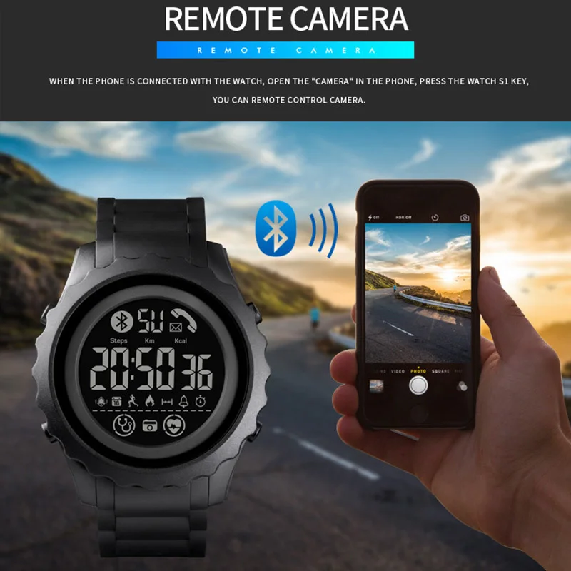 Смарт часы SKMEI для IOS Android с монитором сна напоминанием о звонках роскошные