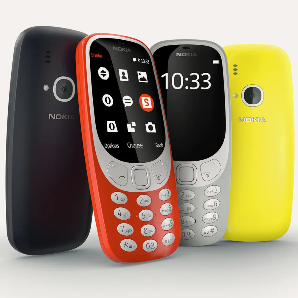 Разблокированный сотовый телефон Nokia 3310 (2017) две/одна Sim-карты экран 2 4 дюйма 2G GSM
