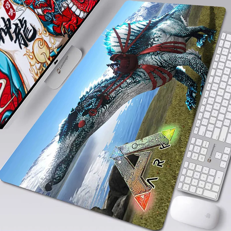 

Gamer Desk Mat Ark Survival Evolved Gaming Mouse Pads Xxl Mouse Pad Anime Varmilo Gamers Accessories PC Gamer Cabinet Mausepad