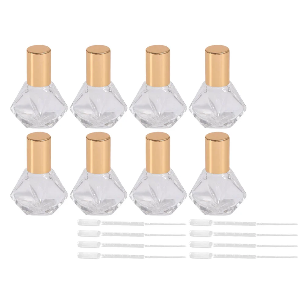 

12pcs 8ML Glass Subpackage Containers Roll-on Sub Bottles with 12pcs Droppers