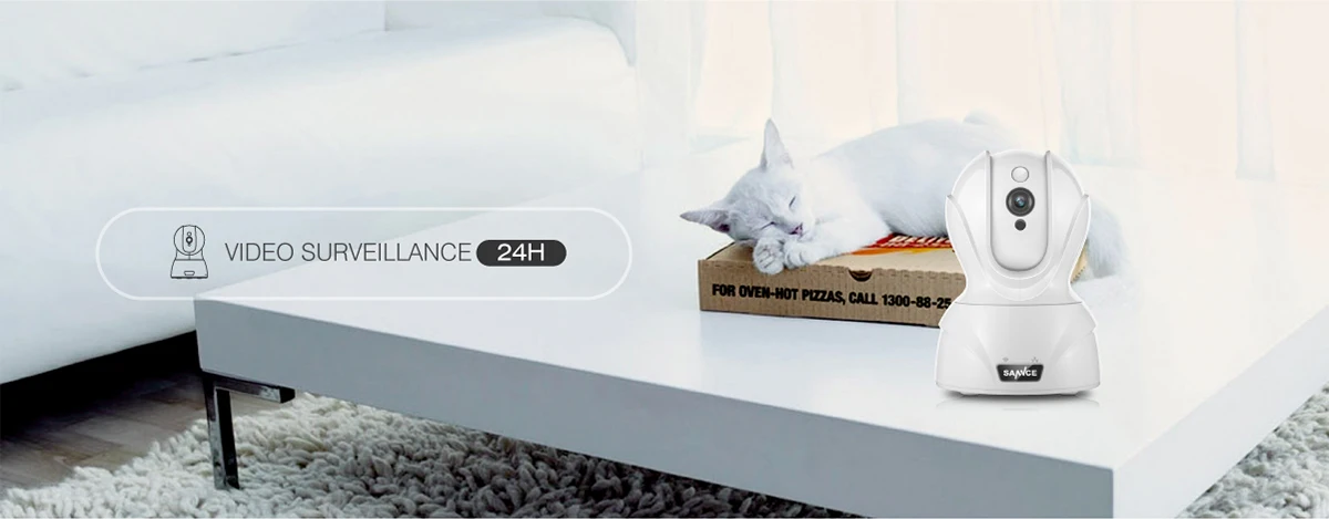 Annke 720P умная Беспроводная ip-камера безопасности, Wi-Fi, панорамирование и наклон, двухсторонняя аудио камера для внутреннего видеонаблюдения, для смартфона, ПК, планшета