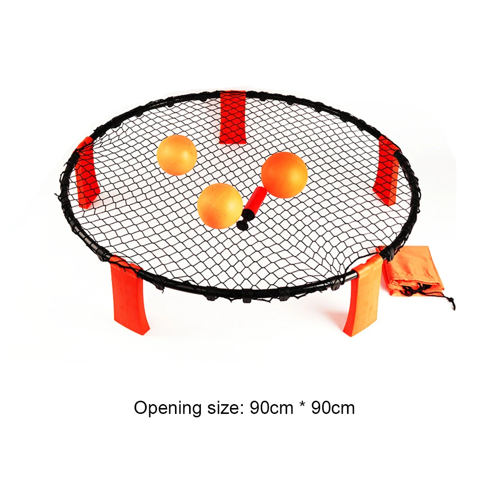 

Mini Grass Beach Volleyball Outdoor Sport Team Game Toy Spikeball with Net Balls for Outdoor Exercise Sport Decoration
