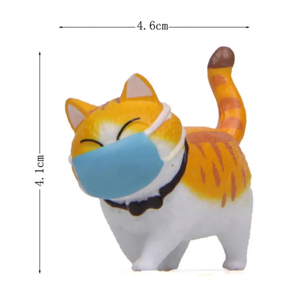 

1Pcs Japanese Cat Figurine Cute Fat Cat Design Lightweight PVC Home Cat Figurine Creative Home Bedroom Garden Decoration