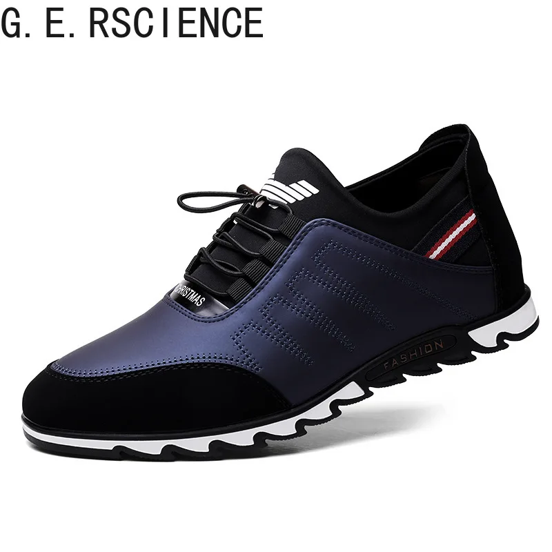 

2021 new men's shoes youth straps increase in height by 6 cm business casual sports running shoes shoes