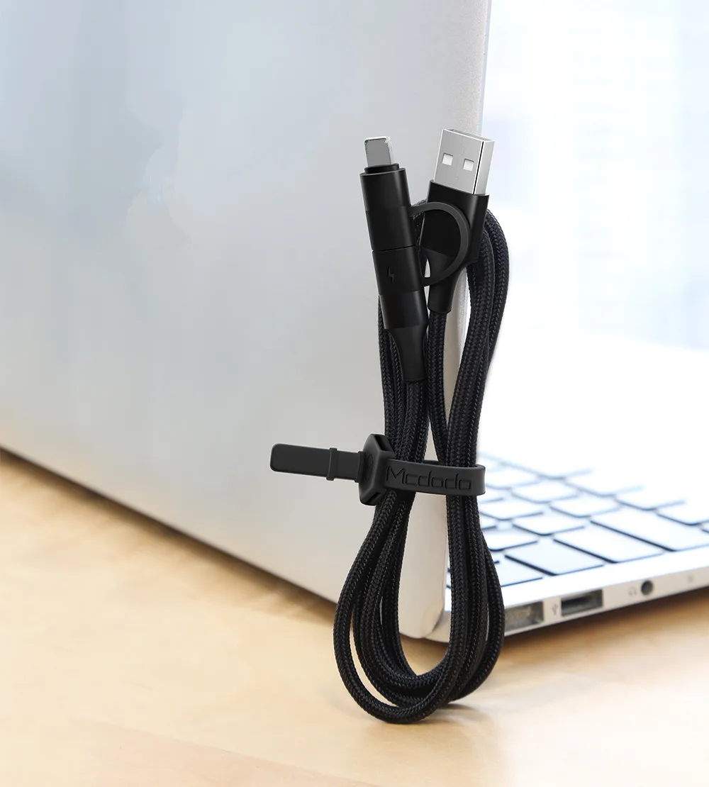 MCDODO 2в1 кабель USB type-C для iPhone XS MAX XR X 8 7 Plus быстрое зарядное устройство type C шнур QC 4,0 быстрое зарядное устройство для Samsung S10 huawei