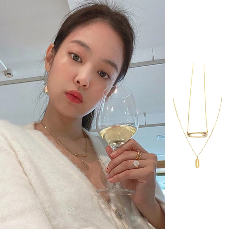 Kpop корейские знаменитости одинаковые Модные женские ювелирные изделия ожерелье