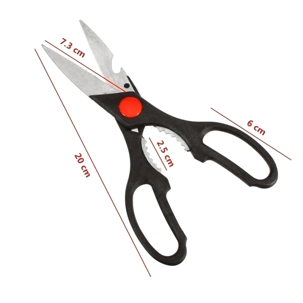 

Multifunctional Stainless Steel Household Kitchen Scissors Chicken Bone Scissors Barbecue Strong Kitchen Scissors Food Scissors