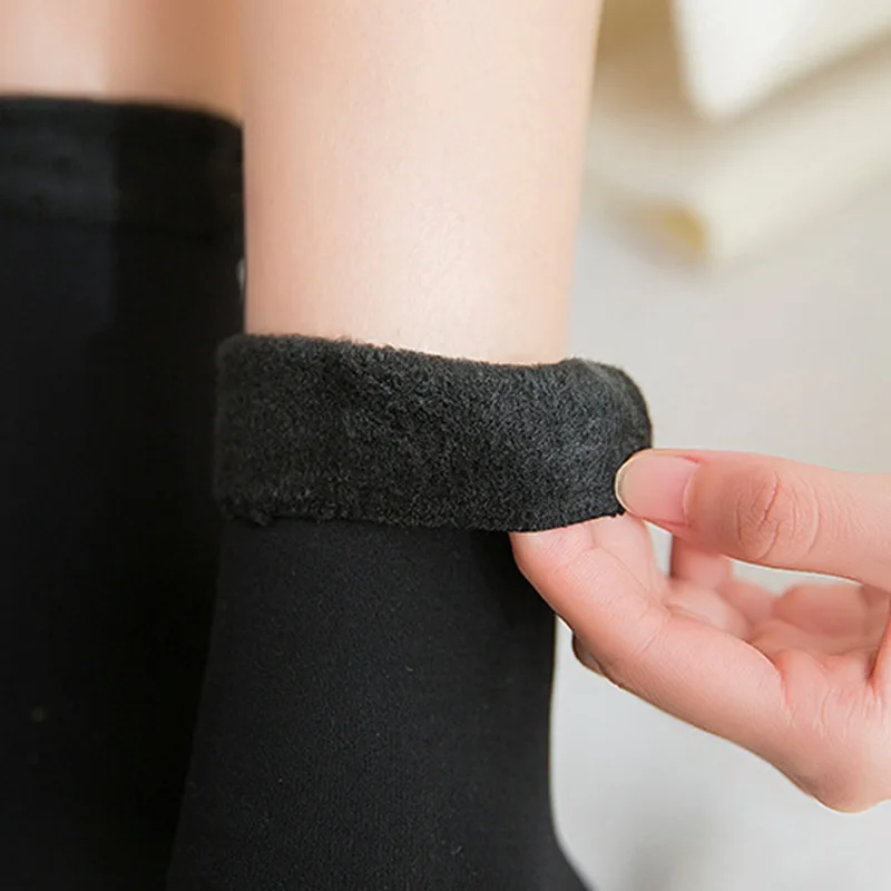 Теплые женские и мужские носки Утепленные теплые шерстяные кашемировые зимние