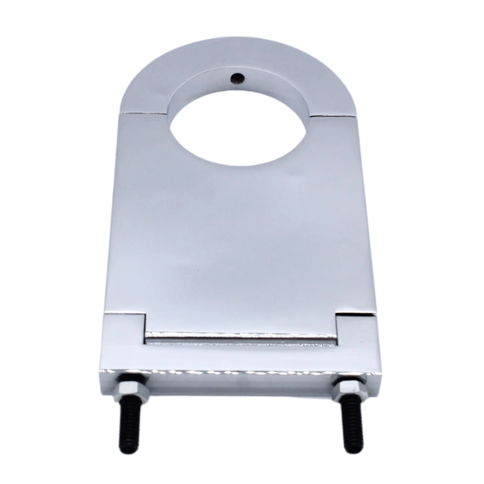 

4 1/2" Chrome Aluminum Steering Column Drop Bracket fits 2”Columns for SBC BBC 350