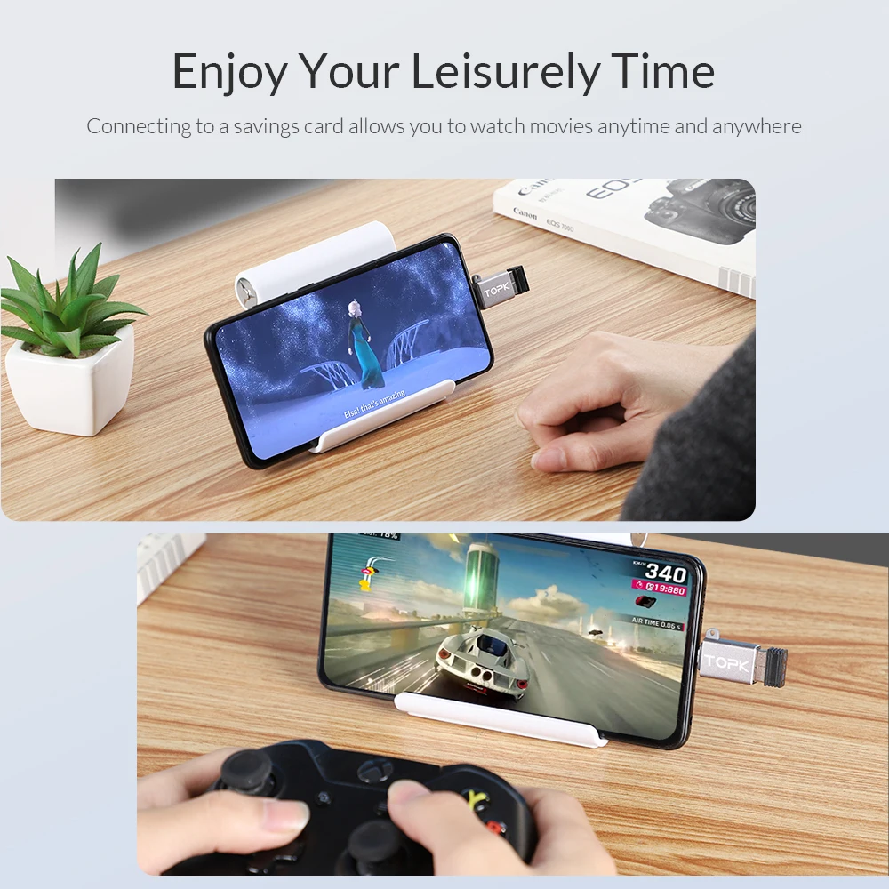 TOPK AL01 USB Type C OTG адаптер к 3 0 конвертер для Xiaomi mi 8 9 HuaWei Mate P30 P20 Samsung Galaxy S8 S9