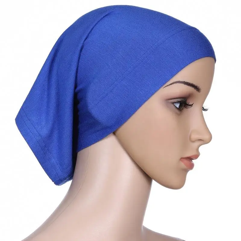

Muslim Women Head Scarf Cotton Underscarf Stretch Hijab Cover Headwrap Underscarf Cap Shawl Islam Scarf Inner Headband Bonnet