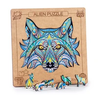 new wooden creative 3d animal irregular shaped jigsaw puzzle childrens puzzle children toy wood toys educational toys for kids
