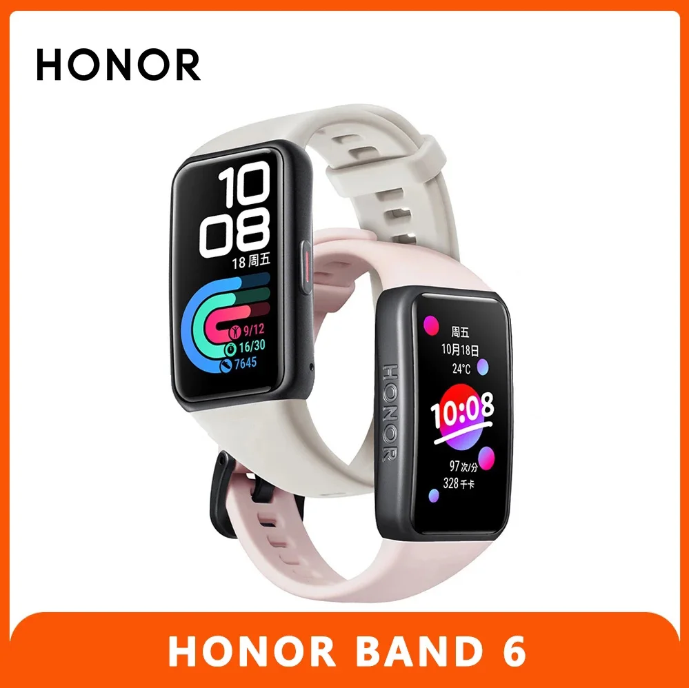

Оригинальный Смарт-браслет Honor Band 6 CN, фитнес-трекер для плавания, водонепроницаемый, с Bluetooth, для музыкальных вызовов, смарт-браслет для Android ...
