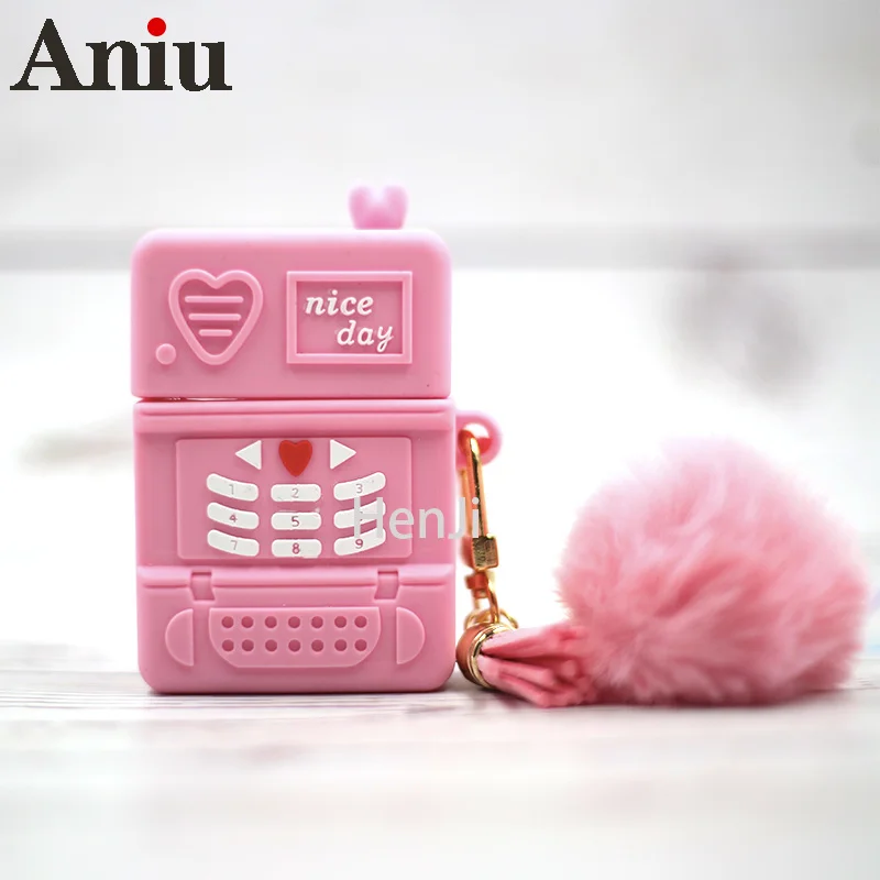 

Pink Purple Phone Case for Iphoe X XR XS Max Case for Iphone 7 8 Plus 11 Pro Max Cover Cute Cartoon for AirPods 12pro Case