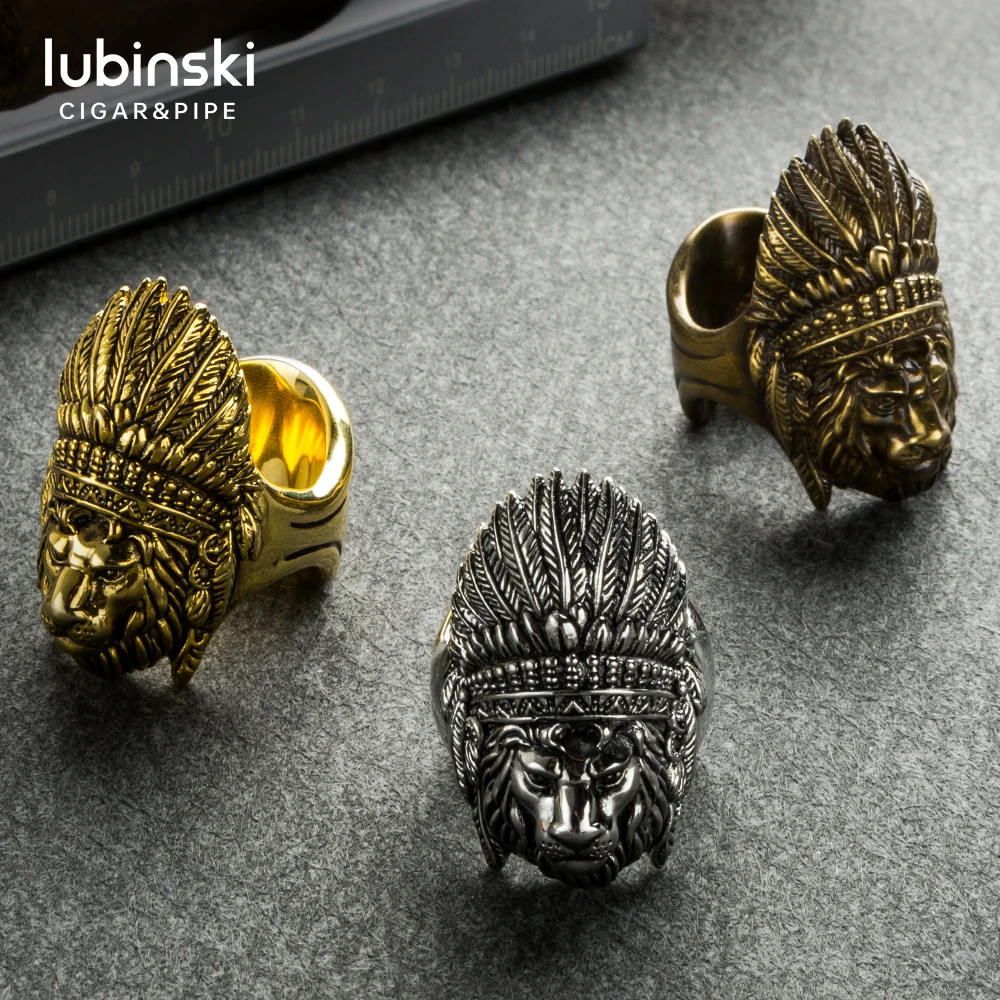 Фото LUBINSKI новый продукт медный Золотой держатель для сигар подставка кольцо подарка LUBINSKI новый продукт медный Золотой держатель для сигар подставка кольцо подарка