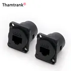 4 шт., разъем типа D RJ45 Cat.6, стандартное Крепление, паяльный терминал, адаптер 8P8C