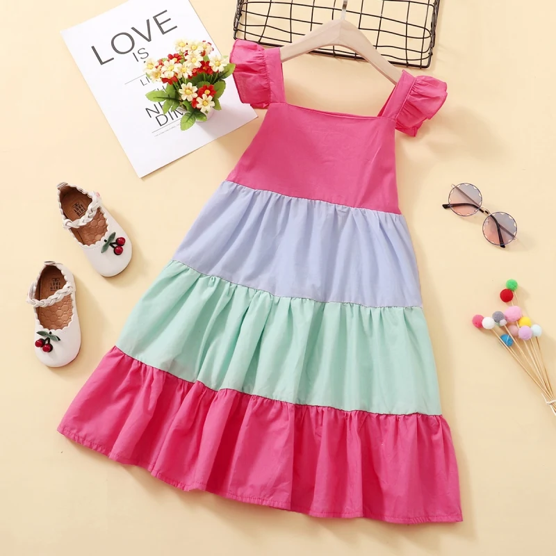 

Детское Радужное платье без рукавов, на возраст 1-5 лет