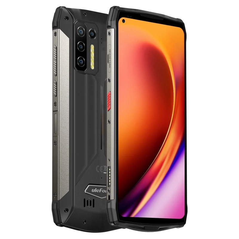 Ulefone Power Armor 13 Rugged Phone 8GB RAM 256GB ROM 13200mAh Infrared Ranging Face ID Android 11 MTK Helio G95 Octa Core NFC