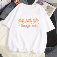 100 cotton summer new t shirts harajuku kawaii ragdoll cat print t shirt tops anime loose casual short sleeved women clothing