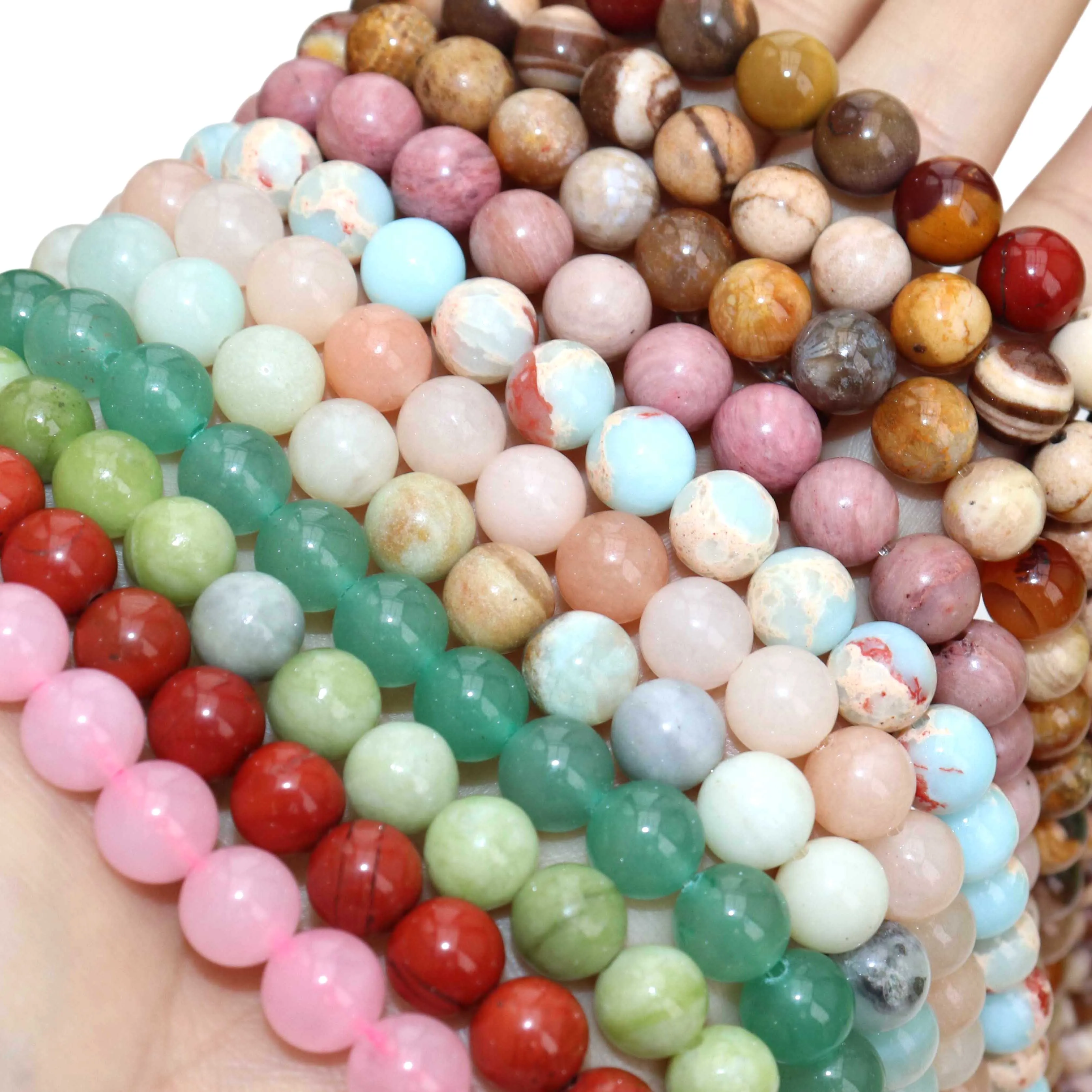 Бусины из натурального черного лава тигровый глаз нефрит насыпью для