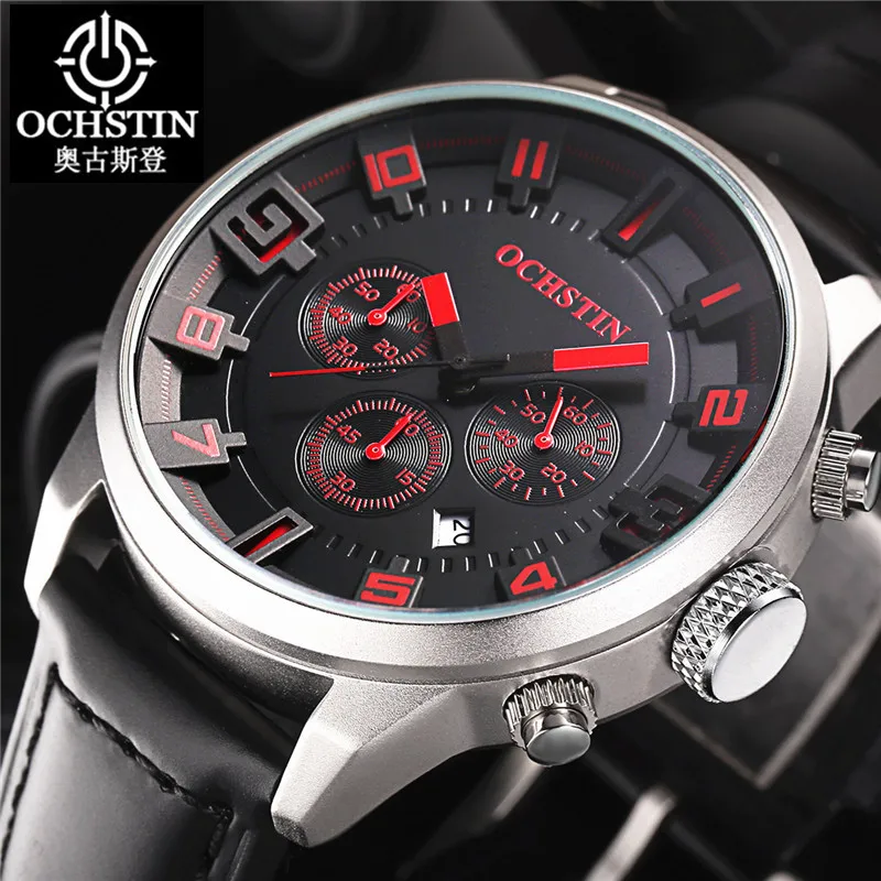 Часы мужские кварцевые спортивные с 3d циферблатом водостойкие|Мужские часы| |