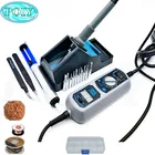 Новый 908D 220V110V 65 Вт нагретым утюгом светодиодный цифровой Дисплей паяльная станция Утюг + много сварки подарки