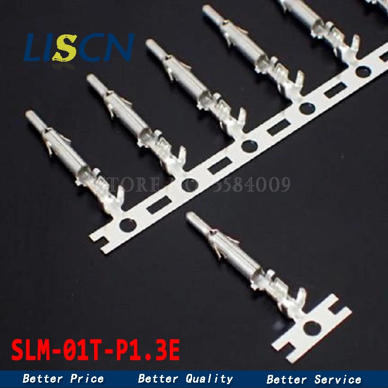 

50PCS JST Connector SLM-01T-P1.3E Terminal Wire Gauge 20-26awg
