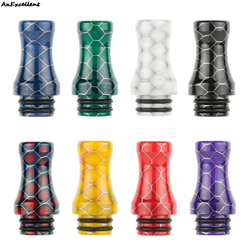 Плоский длинный полимерный мундштук для вейпа 510 Змеиный электронной сигареты