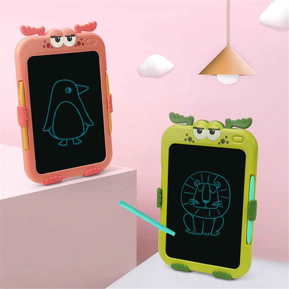 Cartoon Graphics Tablet LCD Drawing Tablet Graffiti Board Children's Tablet Kids Toys Cheap Digital Electronic Handwriting Pad