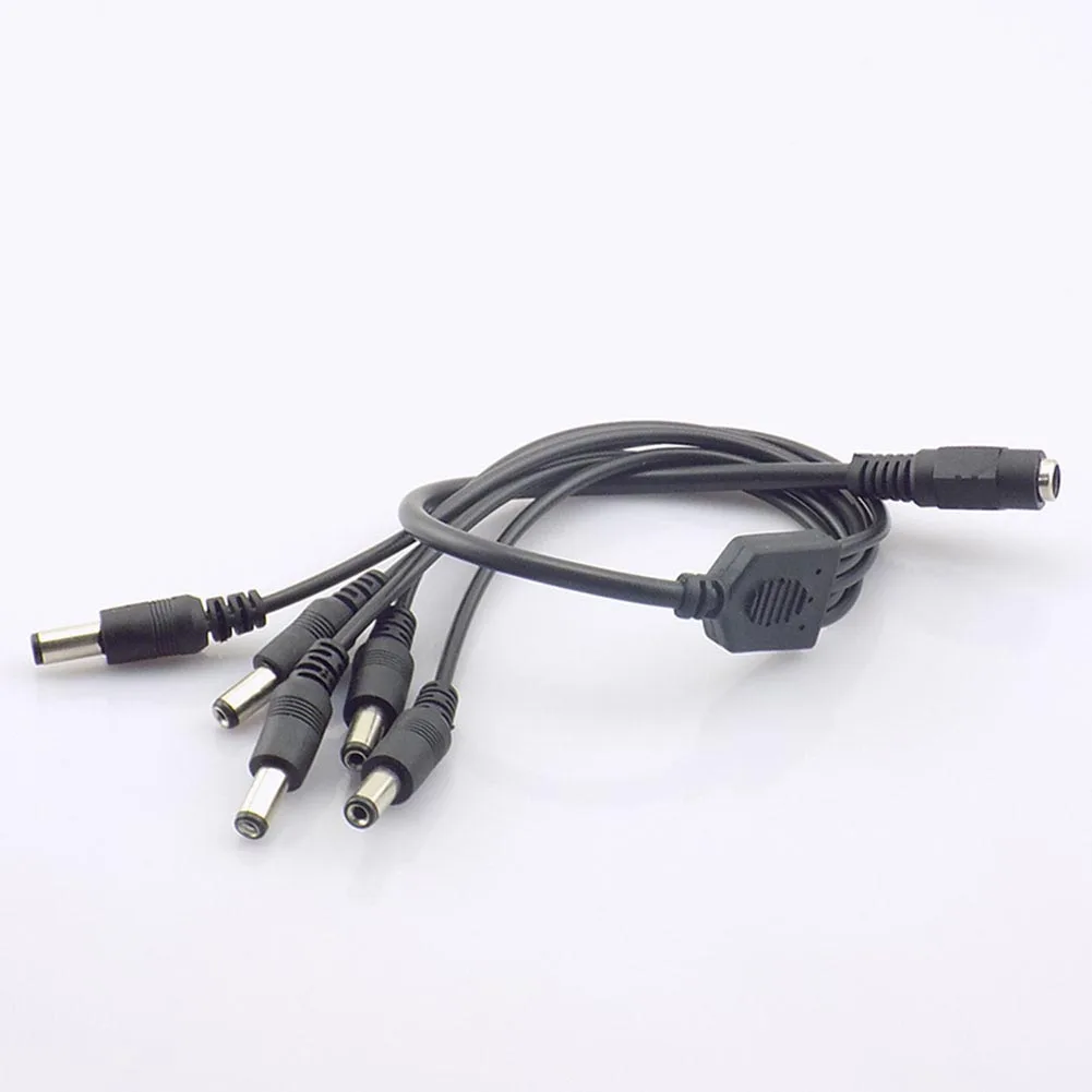 10pc DC 12V 1 Female to 5 Male way Splitter Cable connector Plug Power Supply Adapter Pigtail for Camera led strip light L19 |