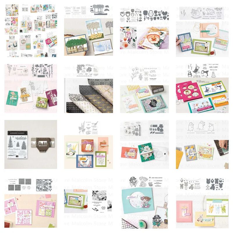 

Christmas Cutting Dies And Clear Stamps DIY For Scrapbooking Card Stencil Paper Craft 2021 New Arrival Celebrate The Holiday