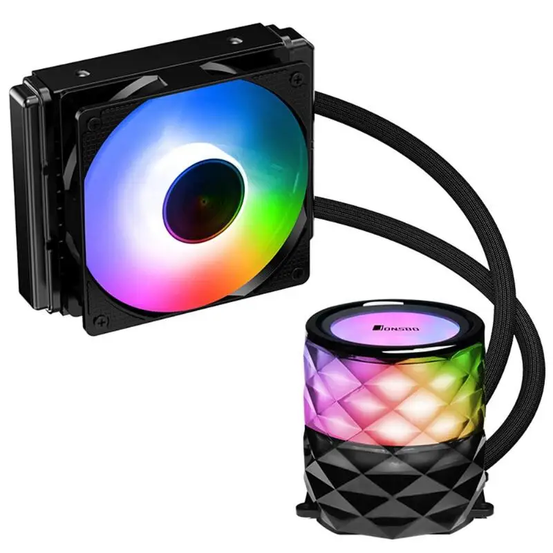 JONSBO TW3-120 RGB cpu вентилятор кулер для воды интегрированный корпус ПК жидкостный радиатор для AMD TDP AM4/AM3+/AM3/AM2+/AM2/FM2+/FM2/FM1