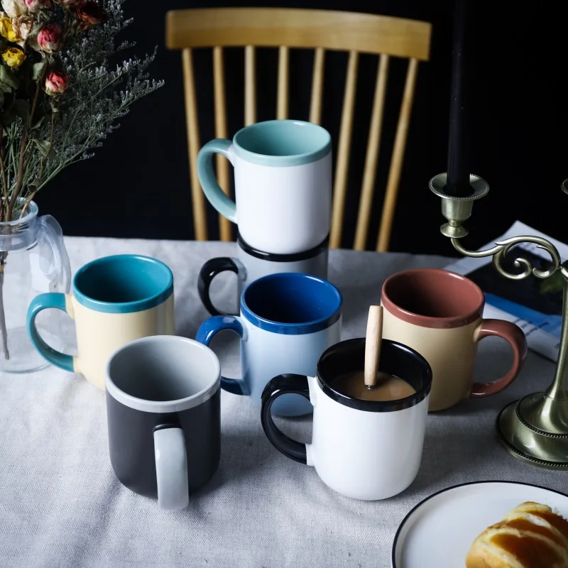 Керамическая чайная чашка кофейные кружки большая кружка для завтрака чая