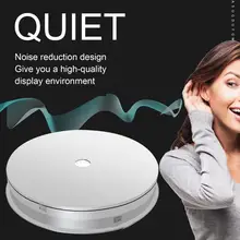 Hot Sales!! Jewelry Turntable Multi-angle Cycle Display Stable Rotation ABS Display Stand Turntable for Home