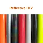 Бесплатная доставка, 1 лист, 25 см x 100 см, 10 дюймов x 40 дюймов, цветная Светоотражающая Термотрансферная виниловая Футболка с принтом