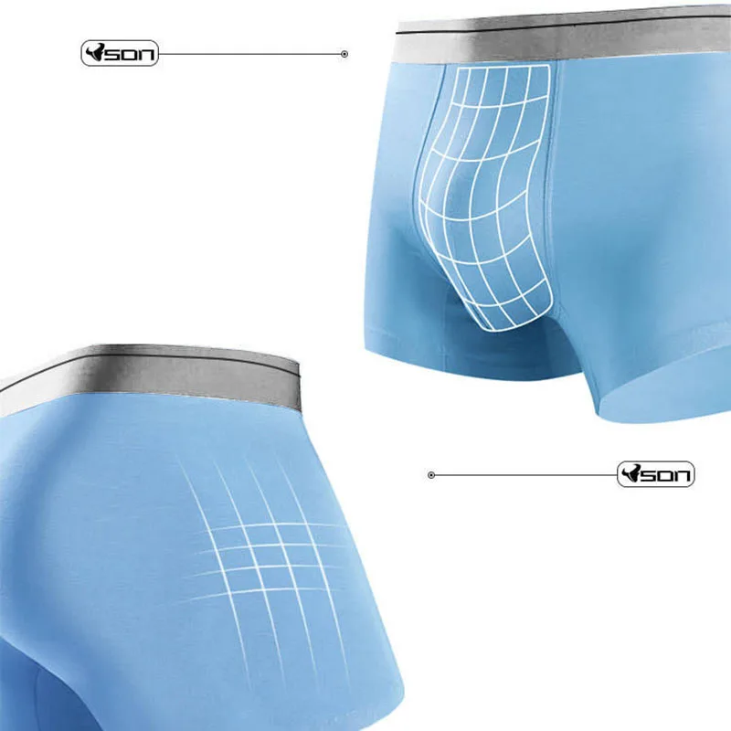 Men Underwear Ice Silk Boxers Panties Comfortable Mens Underpants Sexy Solid Brand BoxerShorts Men Modal Simple Plus Size Boxer