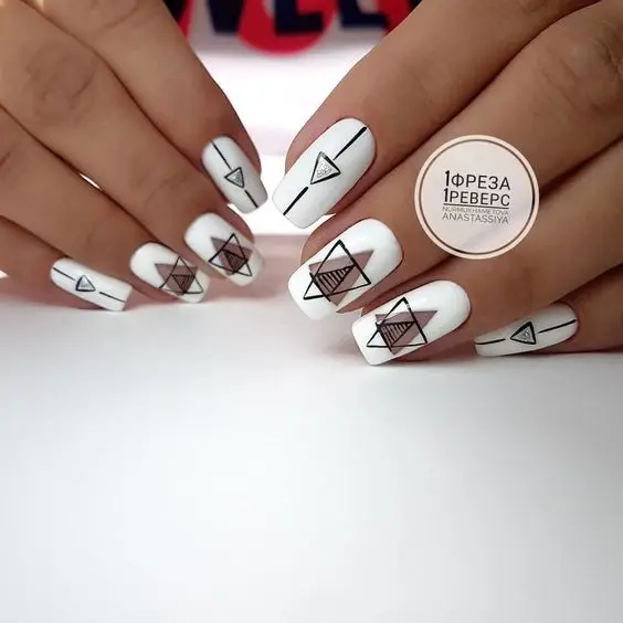 1 лист простых узоров наклейки для ногтей водонепроницаемые художественные