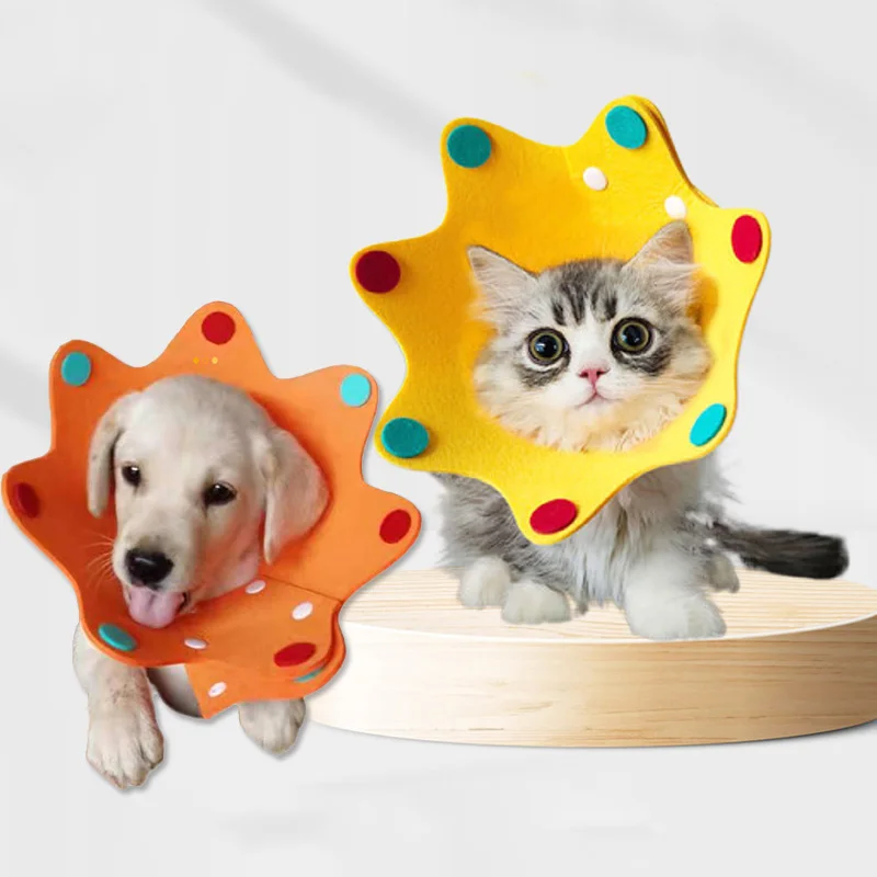 Ошейник для домашних питомцев войлочная цветная Водонепроницаемая маска защиты