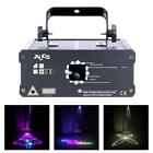 1 Вт RGB Полноцветный белый музыкальный сканер с анимационными узорами, лазерный проектор DMX512 для дискотеки, диджея, вечеринки, шоу, сценического освещения