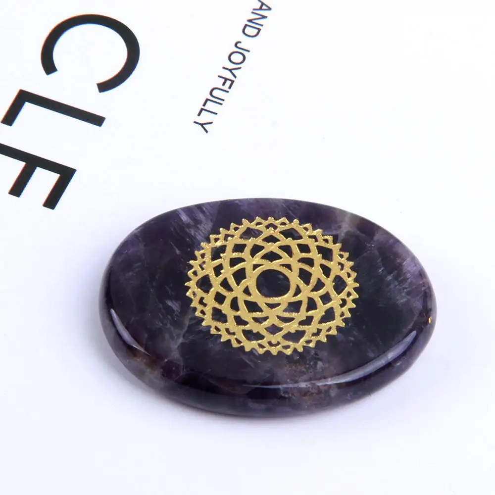 1 шт. натуральный заживляющий Аметист пальмовый камень с кристаллами