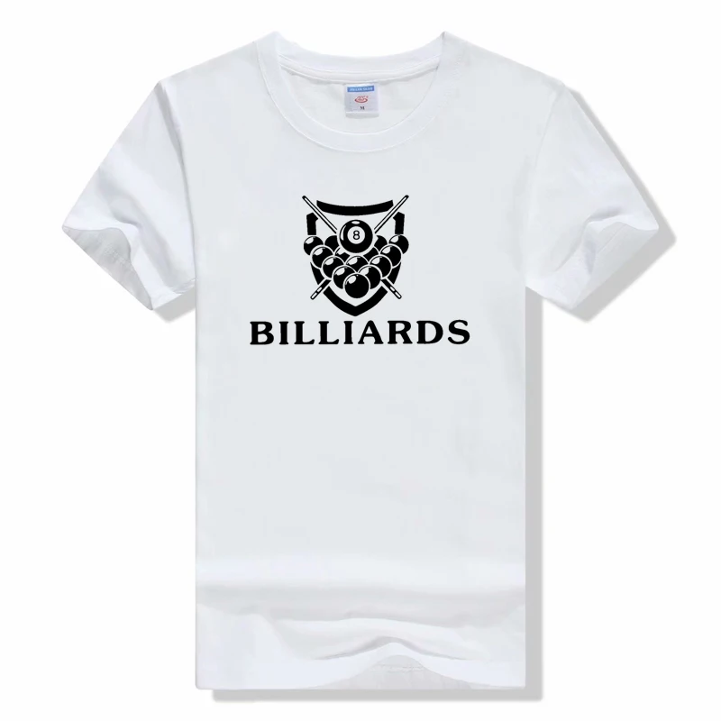 

Футболка мужская с круглым вырезом, модная смешная рубашка с принтом бильярда, с коротким рукавом, с принтом 8 мячей, бильярдного Snooker, лето