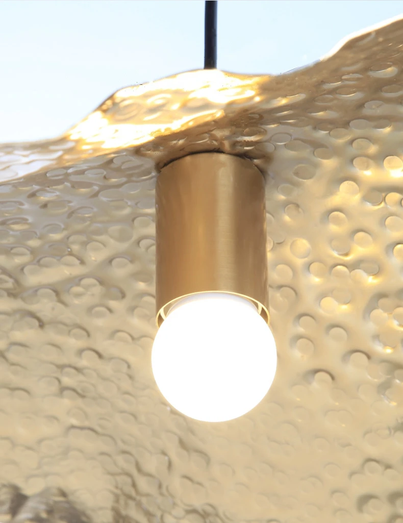 Nordic Lotus Leaf Led подвесной светильник s столовая Ресторан Бар металлический декор