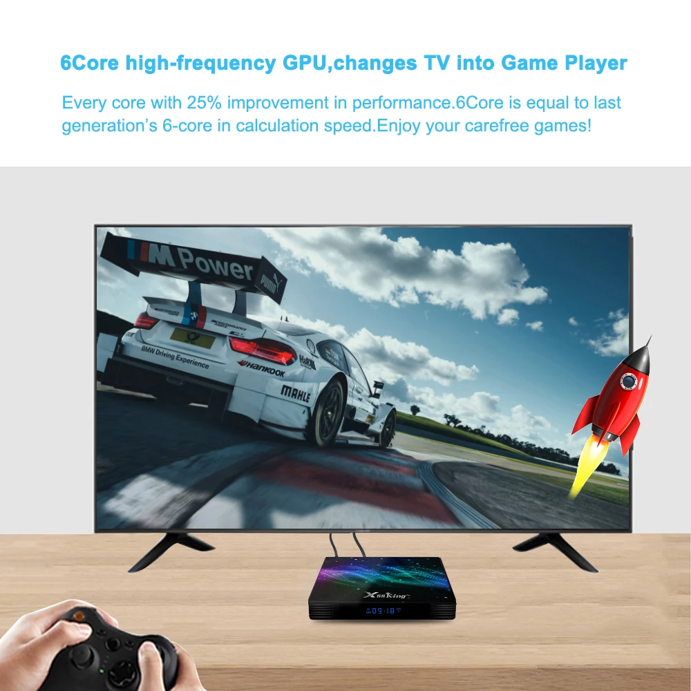 ТВ-приставка LEMADO Amlogic S922X Android 9 0 BT 5 4 Гб 128 ГБ 4K Youtube Netflix Google Voice Assistant X88 King TV Box |