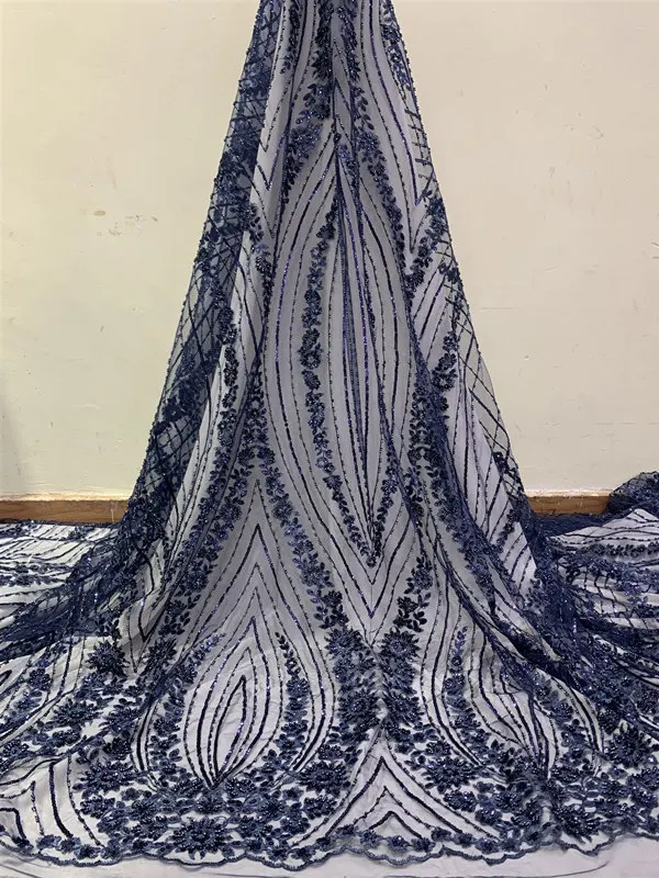 2019 черная оригинальная кружевная ткань Высококачественная 3D Цветочная