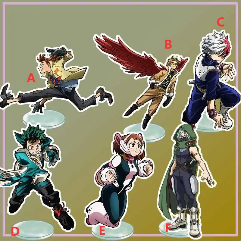 

Подставка для аниме «Моя геройская Академия», Todoroki Shouto Uraraka Ochako, акриловая фигурка, настольное украшение, 15 см
