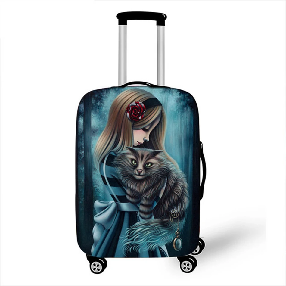 Аксессуары для путешествий Милые Животные Кошки чемодан защитный чехол водонепроницаемый утолщенный Эластичный Чемодан сундук Чехол 18-32 дюймов XL